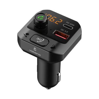 Volkano Grill Series Bluetooth Car Modulator and Charger