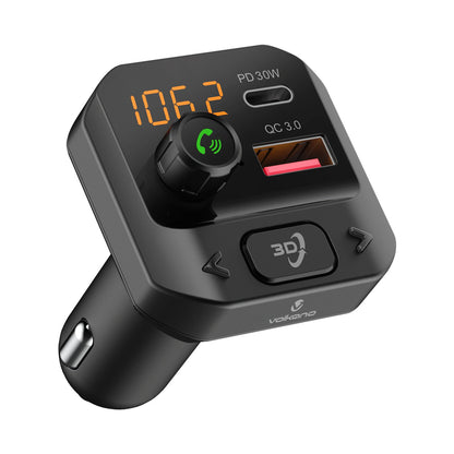 Volkano Grill Series Bluetooth Car Modulator and Charger