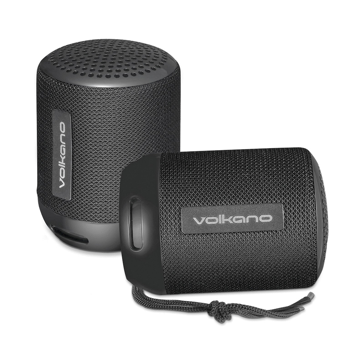 Volkano Gemini Series Pair of True Wireless Bluetooth Speakers - Black