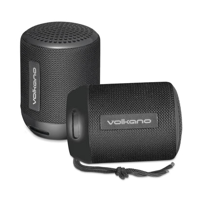 Volkano Gemini Series Pair of True Wireless Bluetooth Speakers - Black