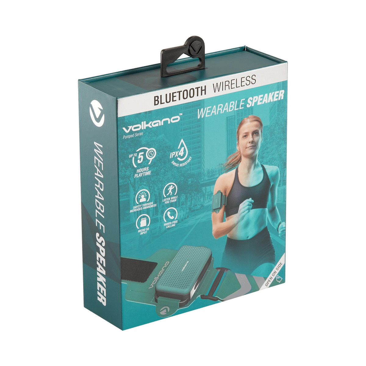 Volkano Pumped Series Wearable Speaker with Armband - Mint