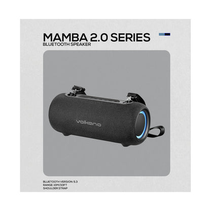 Volkano Mamba 2.0 Series Bluetooth Speaker - Black