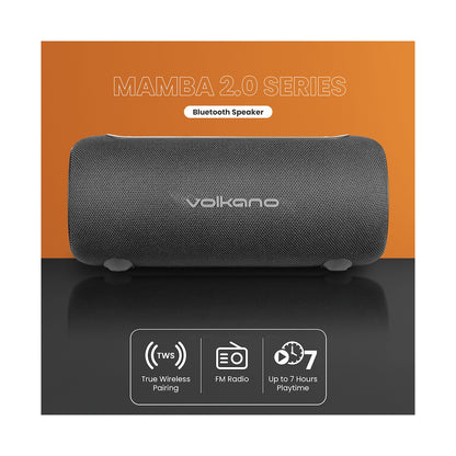 Volkano Mamba 2.0 Series Bluetooth Speaker - Black