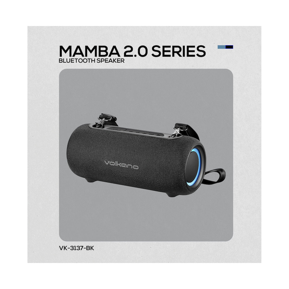 Volkano Mamba 2.0 Series Bluetooth Speaker - Black