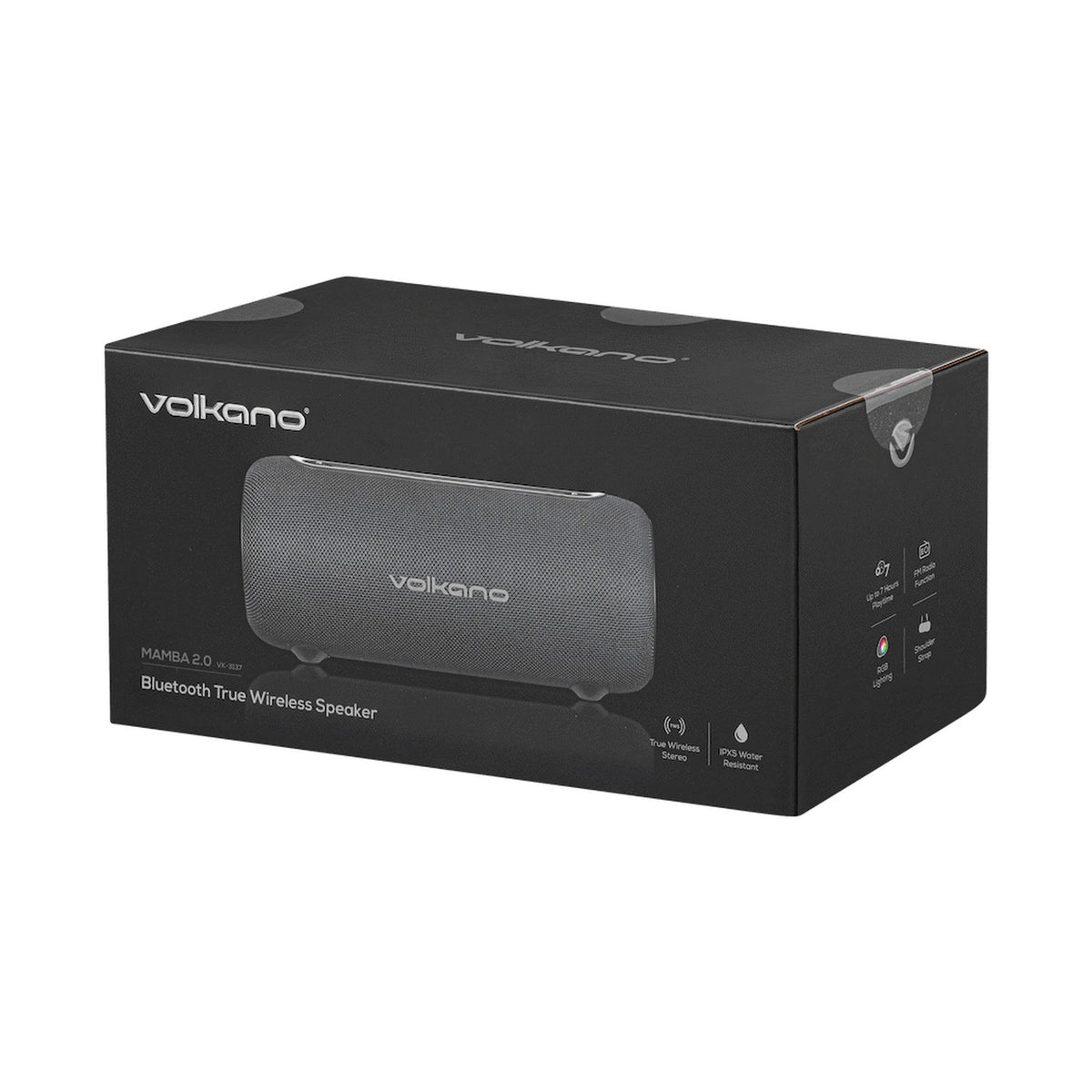 Volkano Mamba 2.0 Series Bluetooth Speaker - Black
