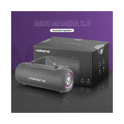 Volkano Mini Mamba 2.0 Series Bluetooth Speaker - Black