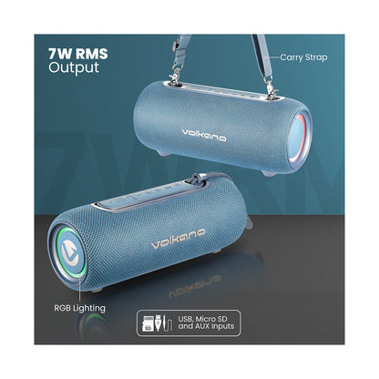 Volkano Mini Mamba 2.0 Series Bluetooth Speaker - Blue