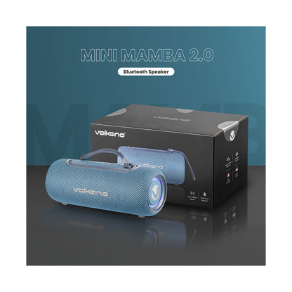 Volkano Mini Mamba 2.0 Series Bluetooth Speaker - Blue