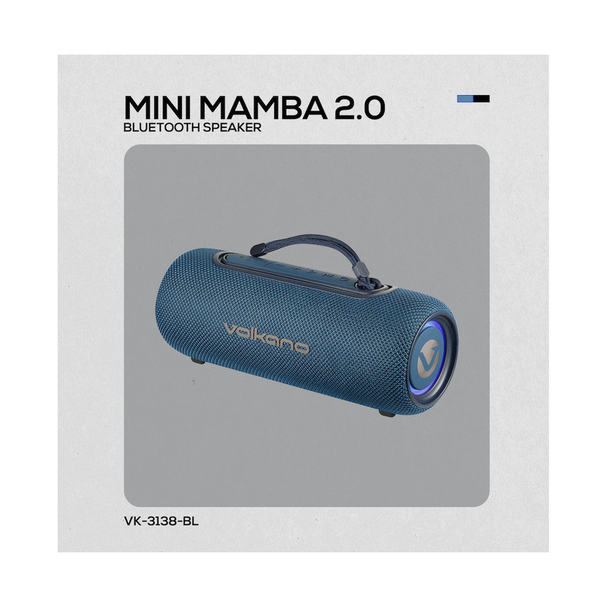 Volkano Mini Mamba 2.0 Series Bluetooth Speaker - Blue
