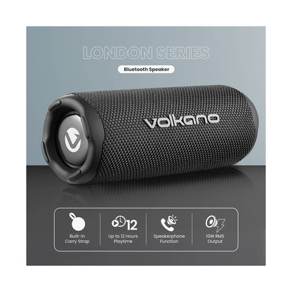 Volkano London Series Bluetooth Speaker - Black