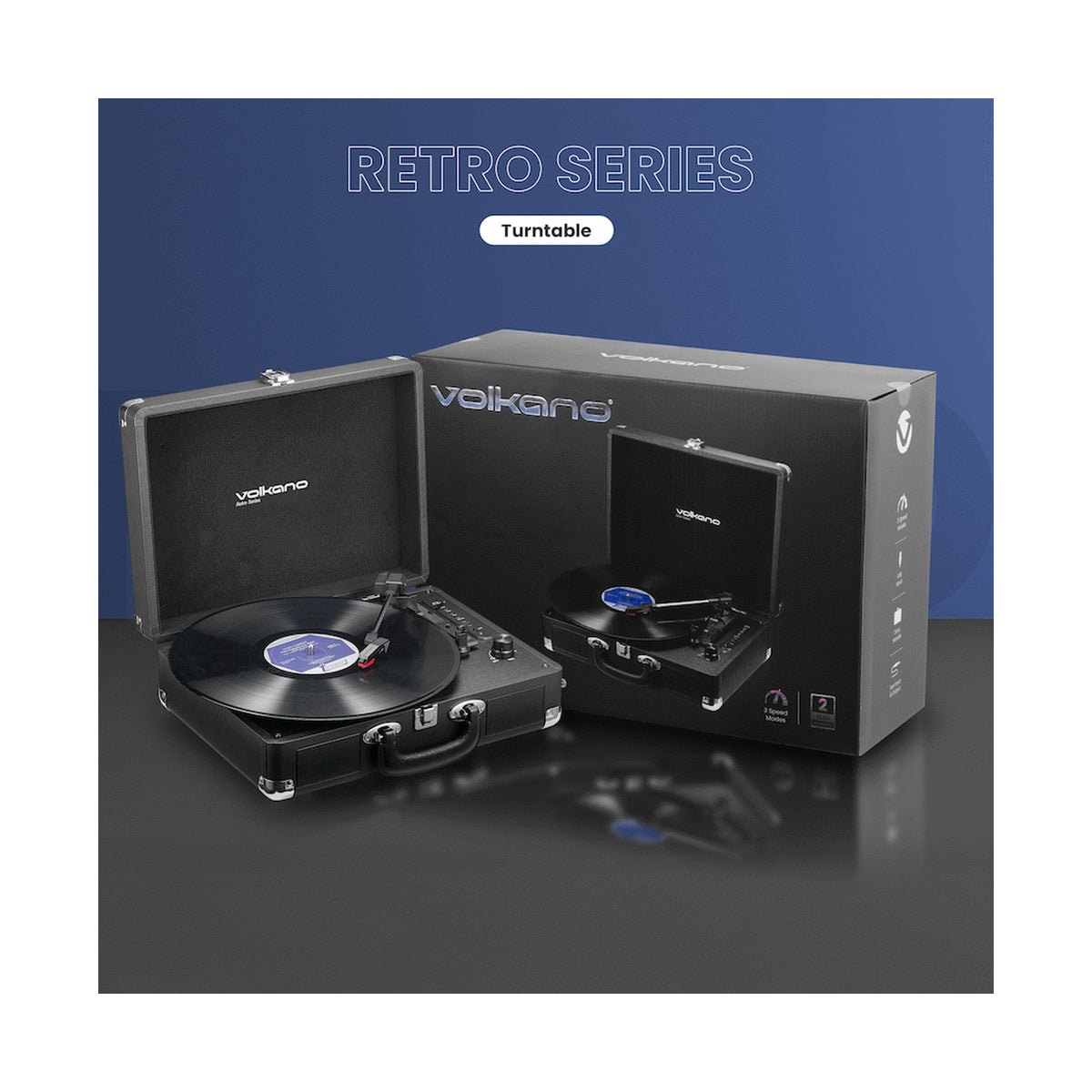 Volkano Retro Series Turntable