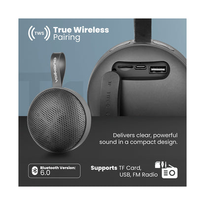 Volkano Flash Bluetooth Speaker - Black