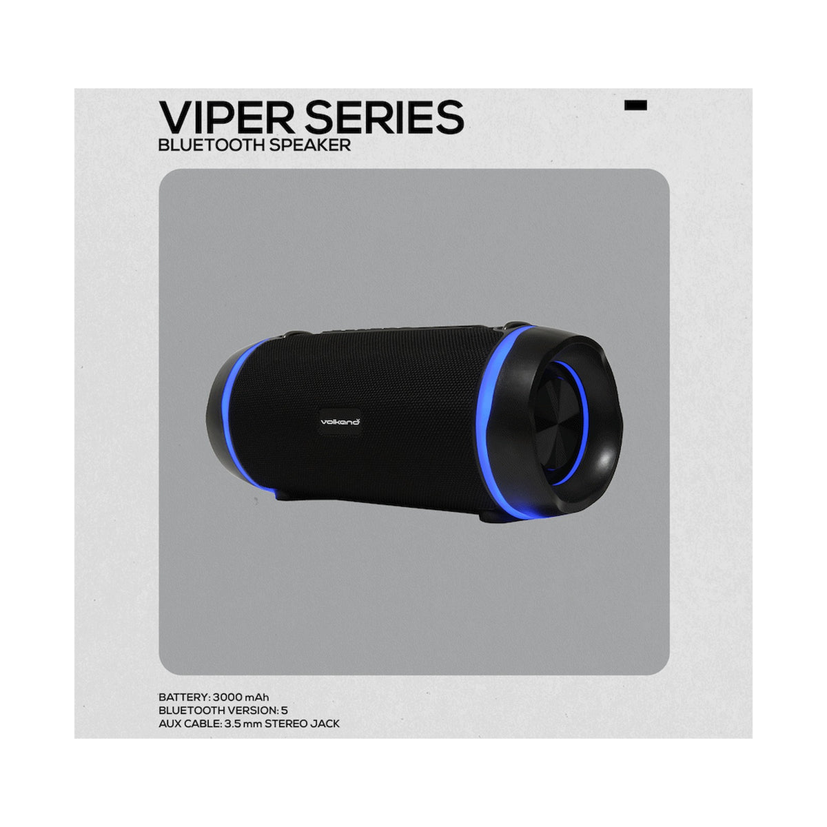 VolkanoX Viper Series Bluetooth Speaker - Black