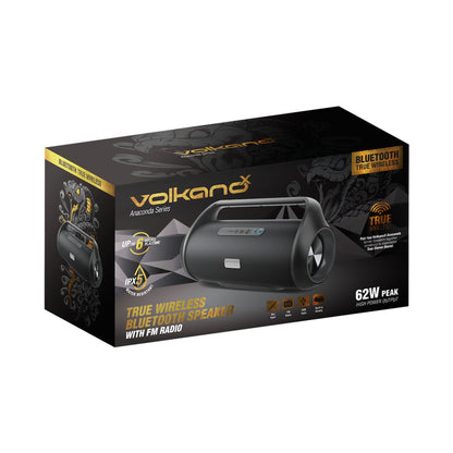 VolkanoX Anaconda Bluetooth Speaker - Black