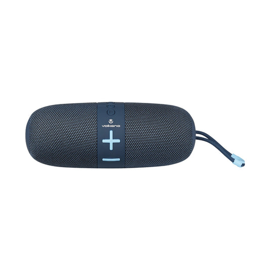 Volkano Flow Series Portable Bluetooth Speaker - Blue with Blue Buttons