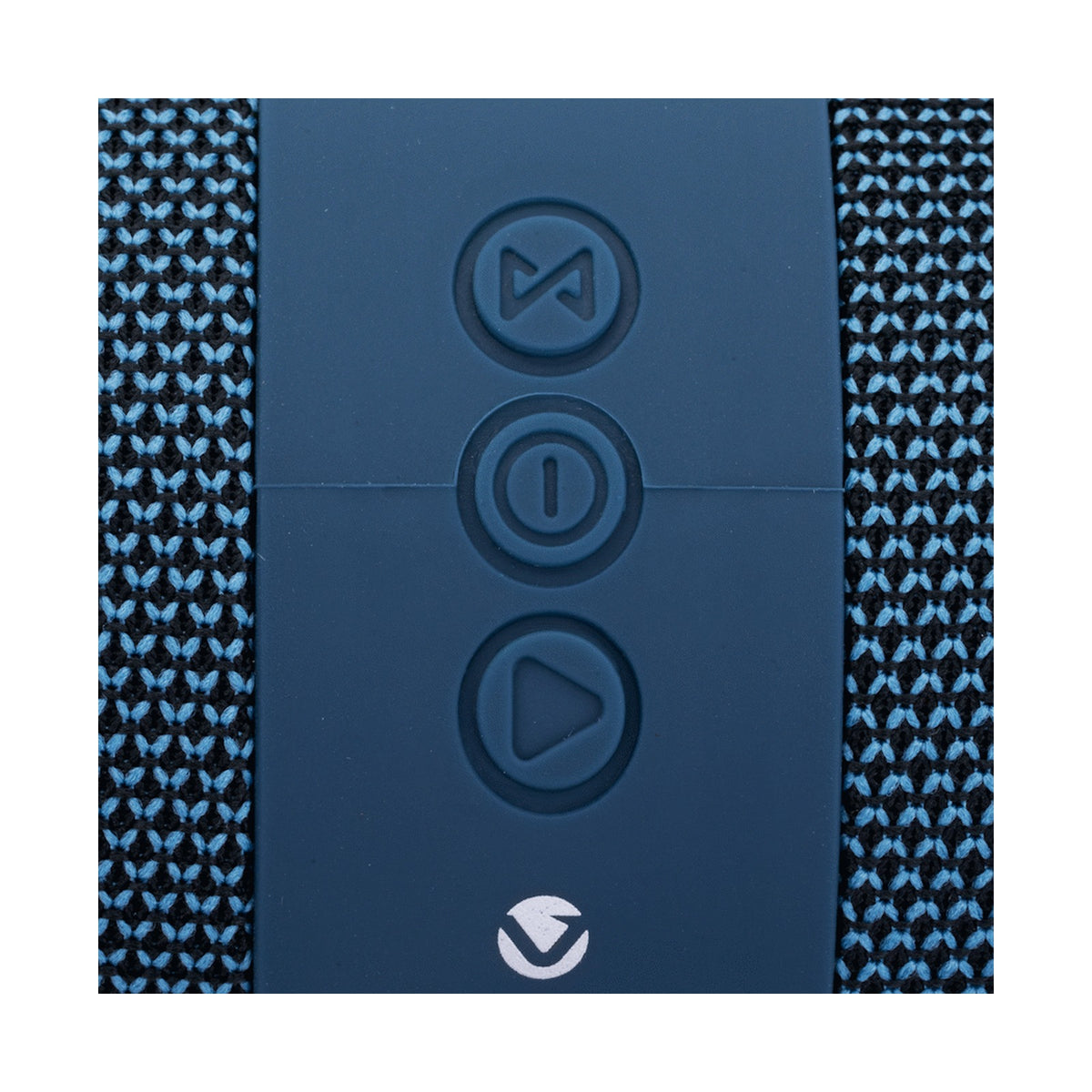 Volkano Flow Series Portable Bluetooth Speaker - Blue with Blue Buttons