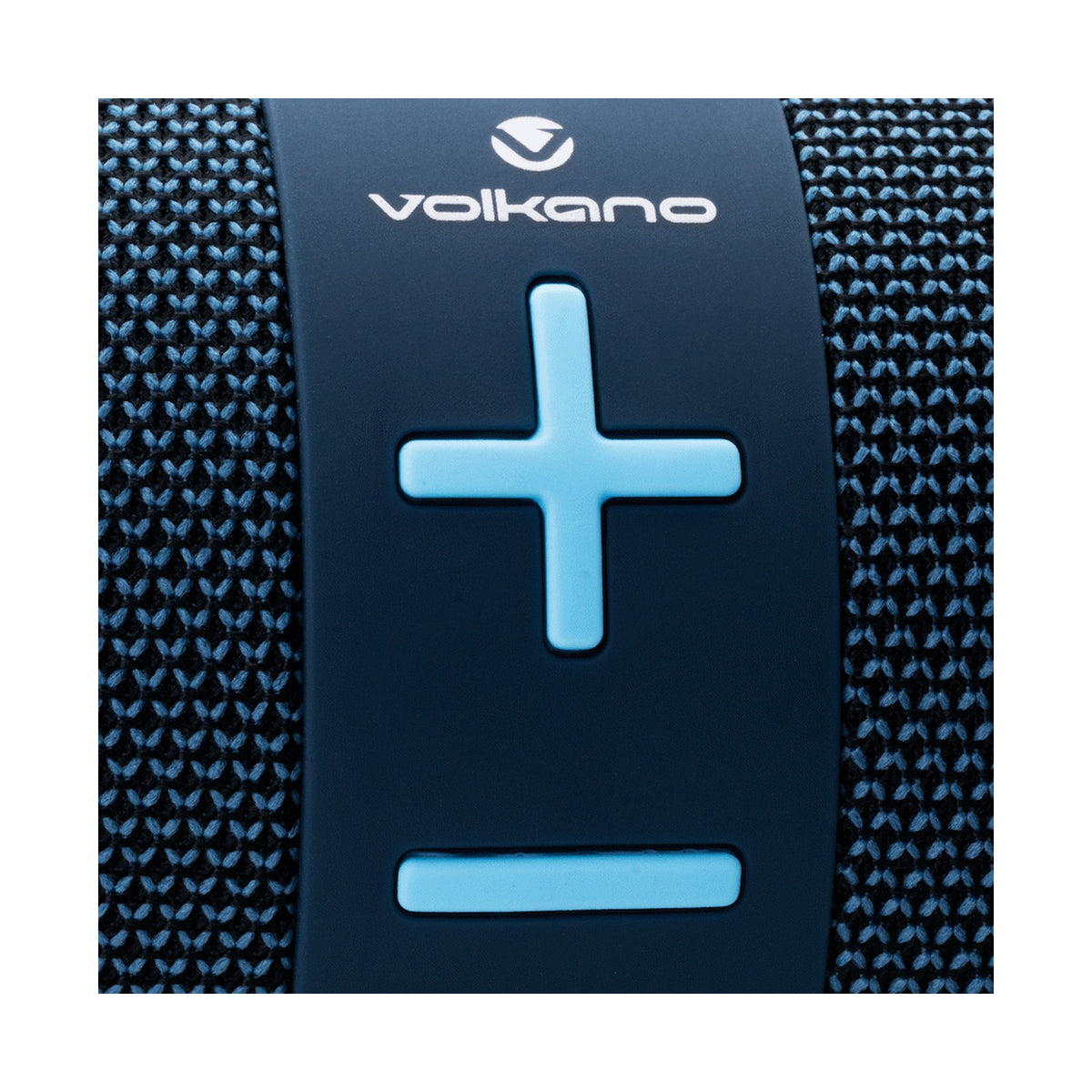 Volkano Flow Series Portable Bluetooth Speaker - Blue with Blue Buttons