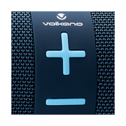 Volkano Flow Series Portable Bluetooth Speaker - Blue with Blue Buttons