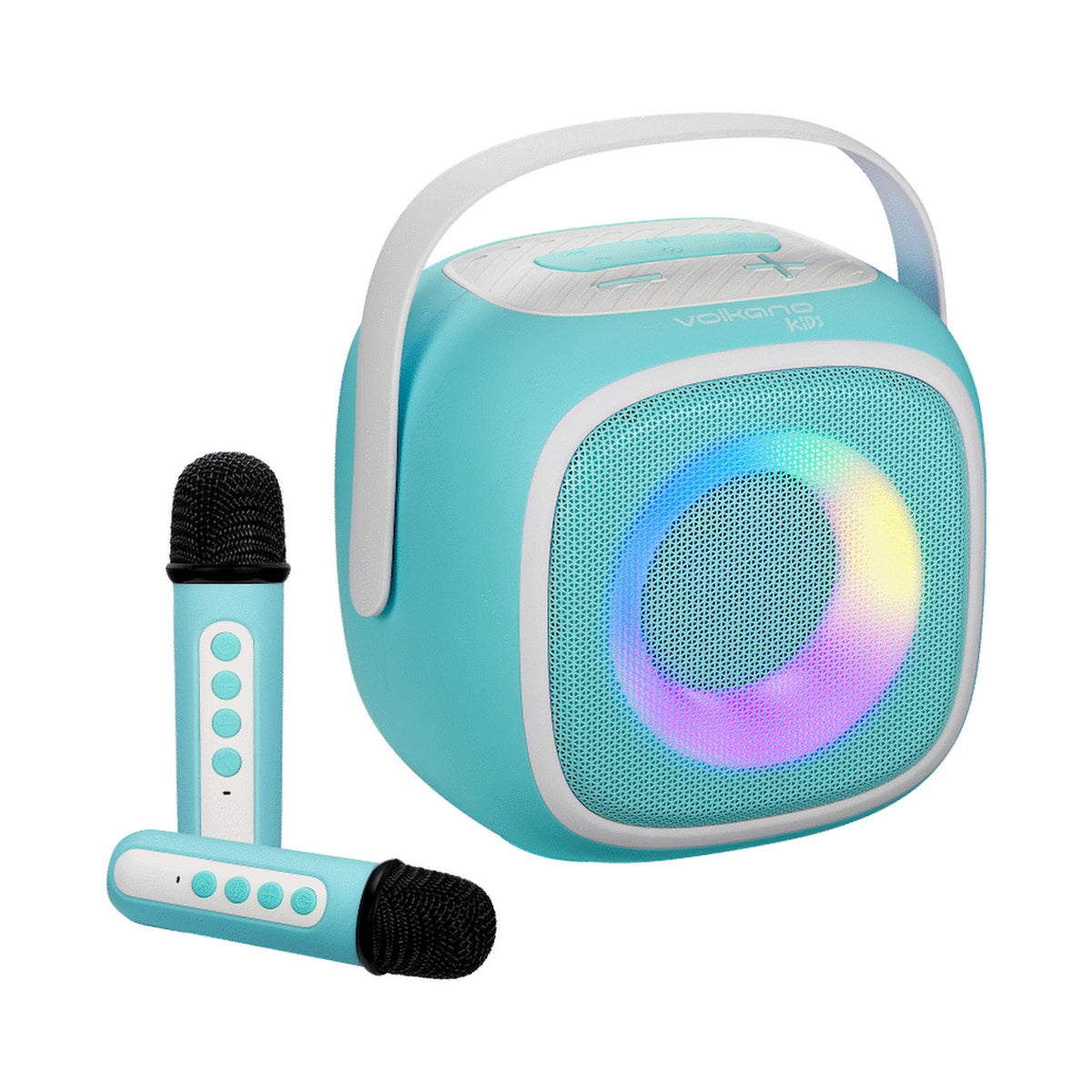 Volkano Kids SingMate Series Bluetooth Speaker with 2 Wireless Microphones - Mint