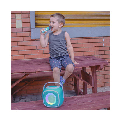 Volkano Kids SingMate Series Bluetooth Speaker with 2 Wireless Microphones - Mint