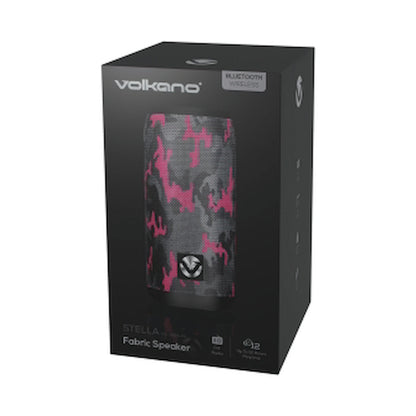Volkano Stella Series Bluetooth Speaker - Pink Camo Design