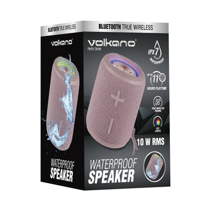Volkano Hydro Series IPX7 Bluetooth Speaker - Pink