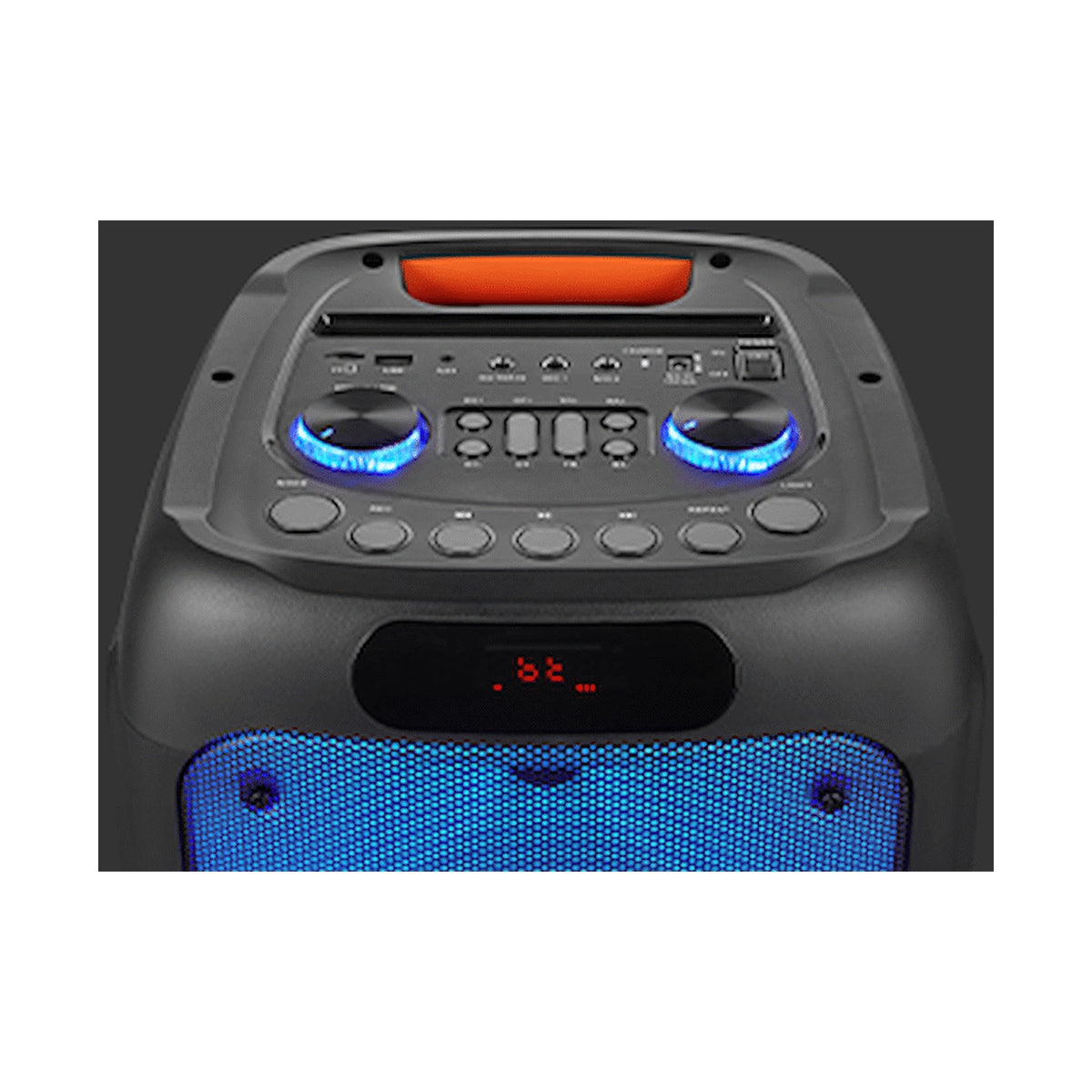 Volkano Helios Series Dual 8" Party Speaker with Microphone & Light Effects