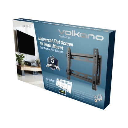 Volkano Steel Series TV Wall Mount Flat 17~42inch - Black
