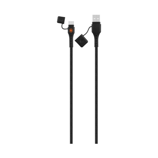 Rugged by Volkano Waterproof and Dustproof USB to Type-C Cable - 1.2m