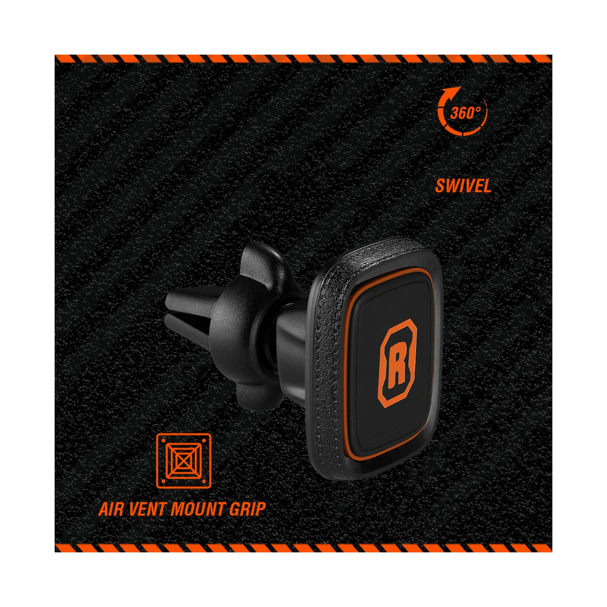 Rugged by Volkano Magnetic Car Air Vent Phone Holder