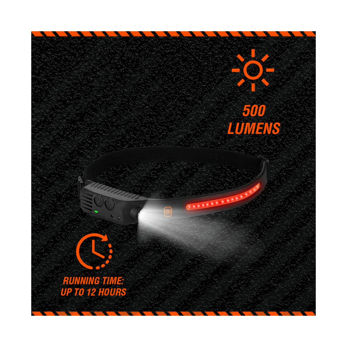 Rugged by Volkano 500lm COB Headlamp with Wave Sensor