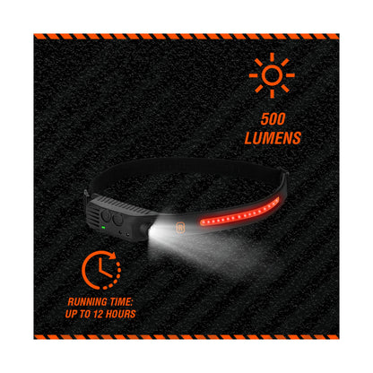 Rugged by Volkano 500lm COB Headlamp with Wave Sensor