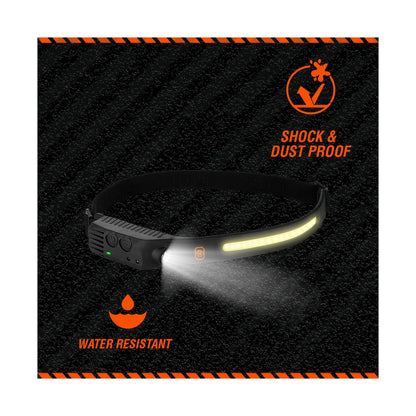 Rugged by Volkano 500lm COB Headlamp with Wave Sensor