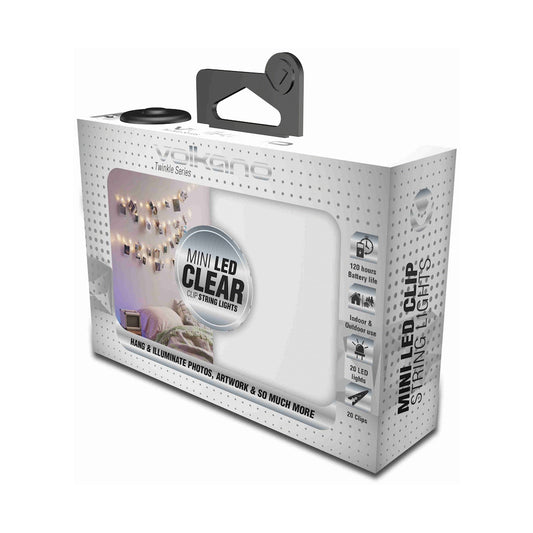 Volkano Twinkle Series Clear Photo Clips with LED Lights