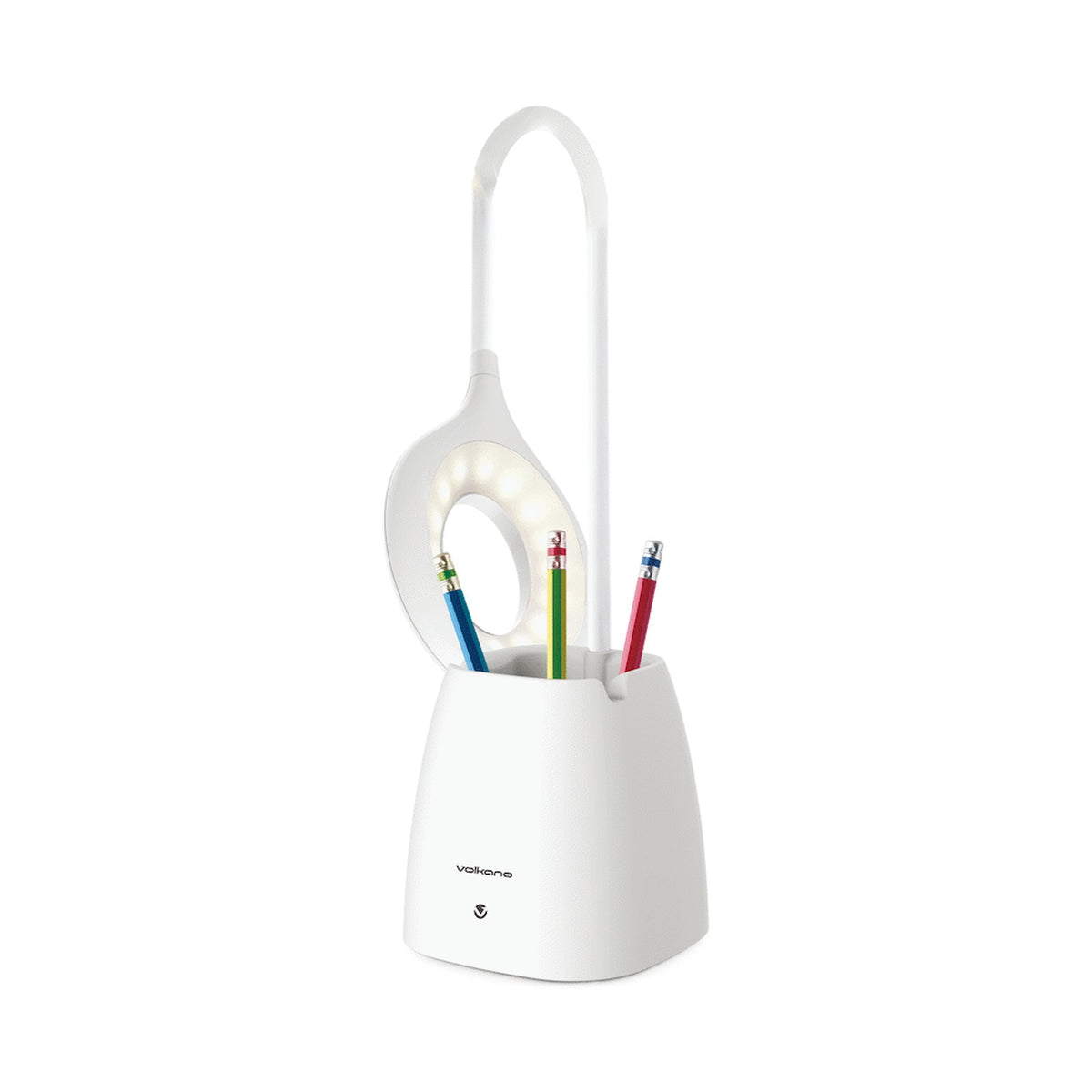 Volkano Radiant Series LED Table Lamp - White