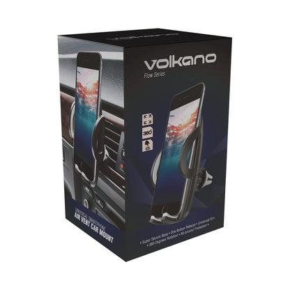Volkano Flow Series Car Air Vent Phone Holder - Large - Black