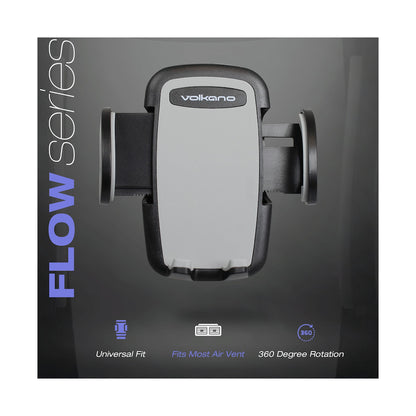 Volkano Flow Series Car Air Vent Phone Holder - Large - Black