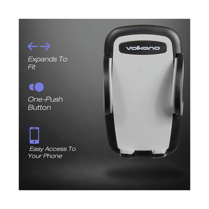 Volkano Flow Series Car Air Vent Phone Holder - Large - Black