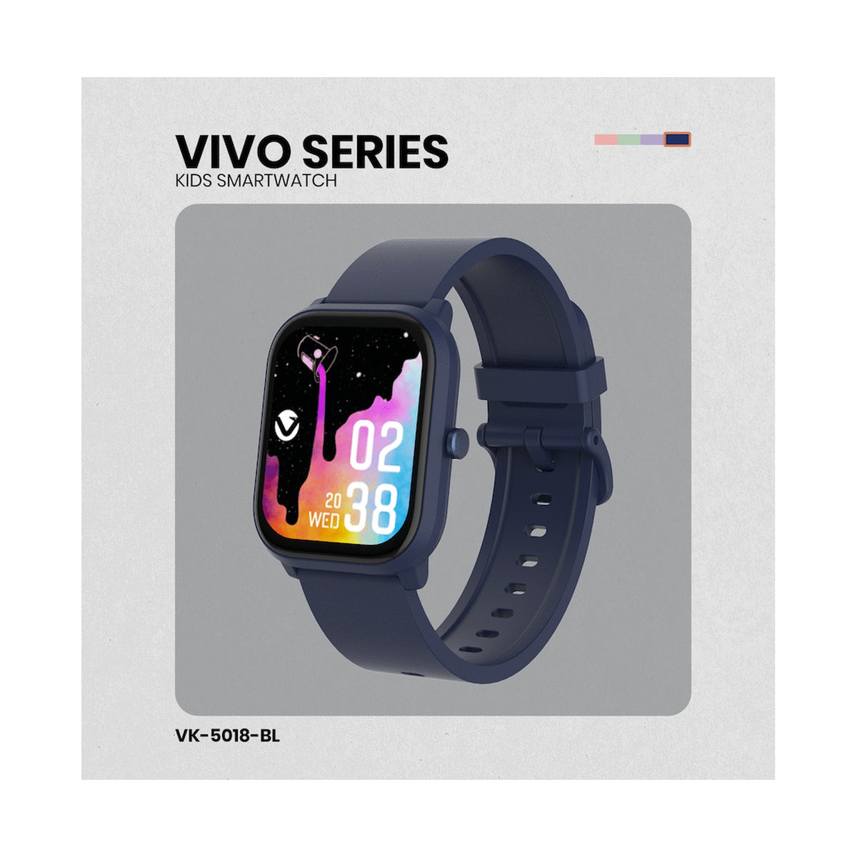 Volkano Vivo Series Kids Smart Watch - Dark Blue