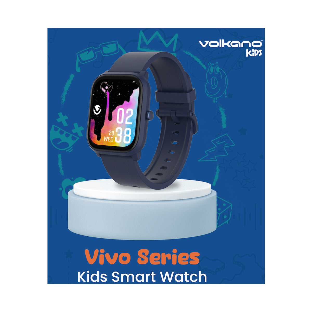 Volkano Vivo Series Kids Smart Watch - Dark Blue