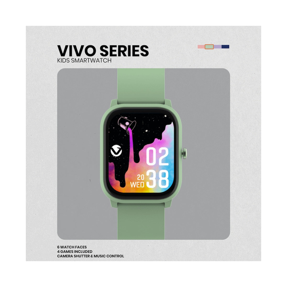 Volkano Vivo Series Kids Smart Watch - Sage Green