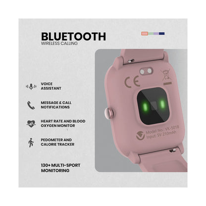 Volkano Vivo Series Kids Smart Watch - Pastel Pink