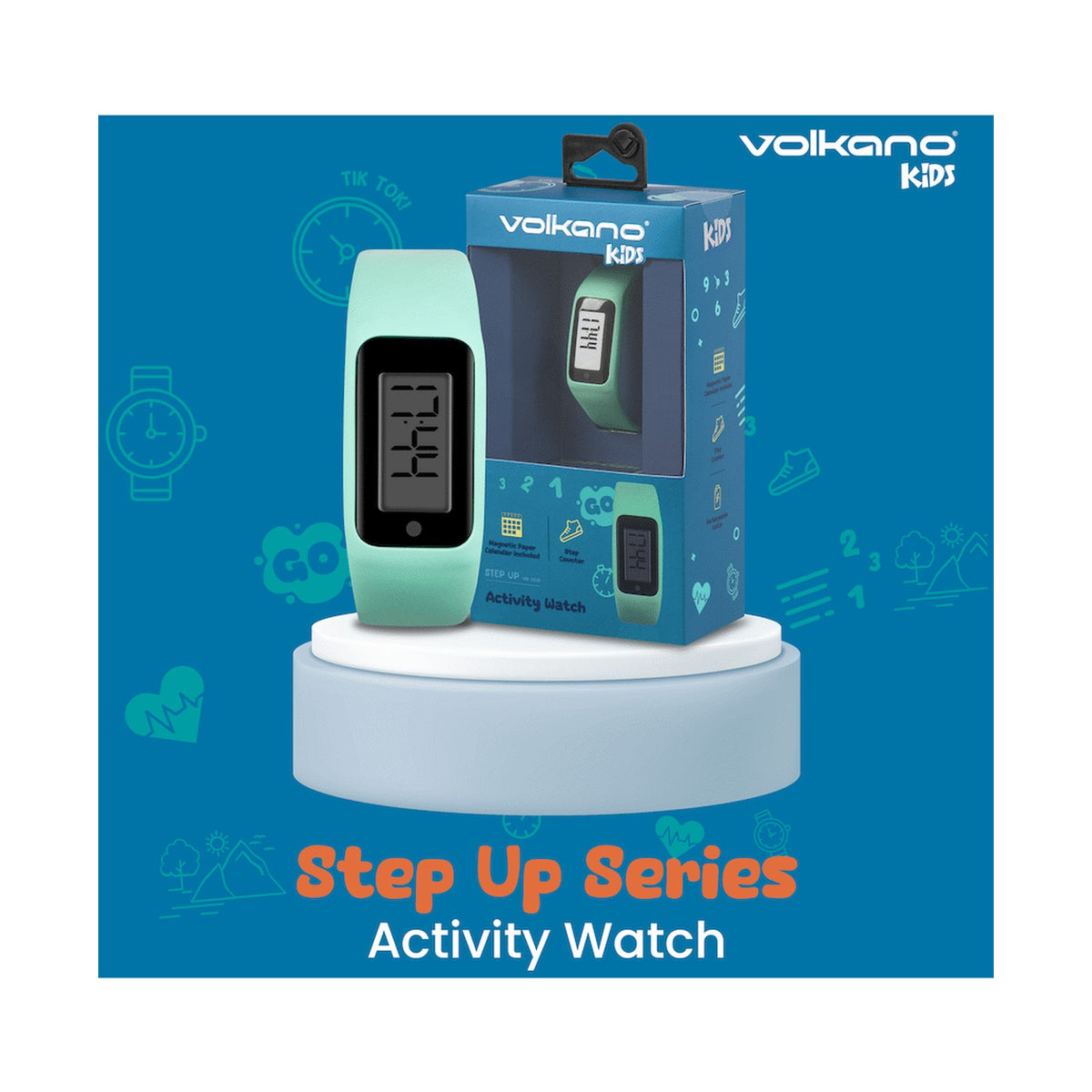 Volkano Step Up Series Activity Watch - Teal