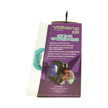 Volkano Kids Find Me Series Children's GPS Tracking Watch - Blue