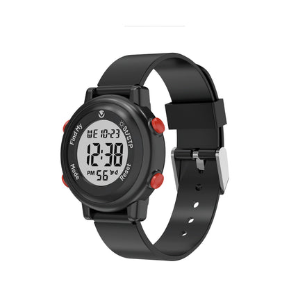 Volkano Kids Digital Watch with Apple Find My - 3ATM Waterproof (Anti-Lost) - Black