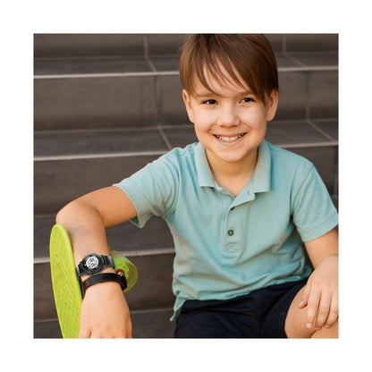 Volkano Kids Digital Watch with Apple Find My - 3ATM Waterproof (Anti-Lost) - Black