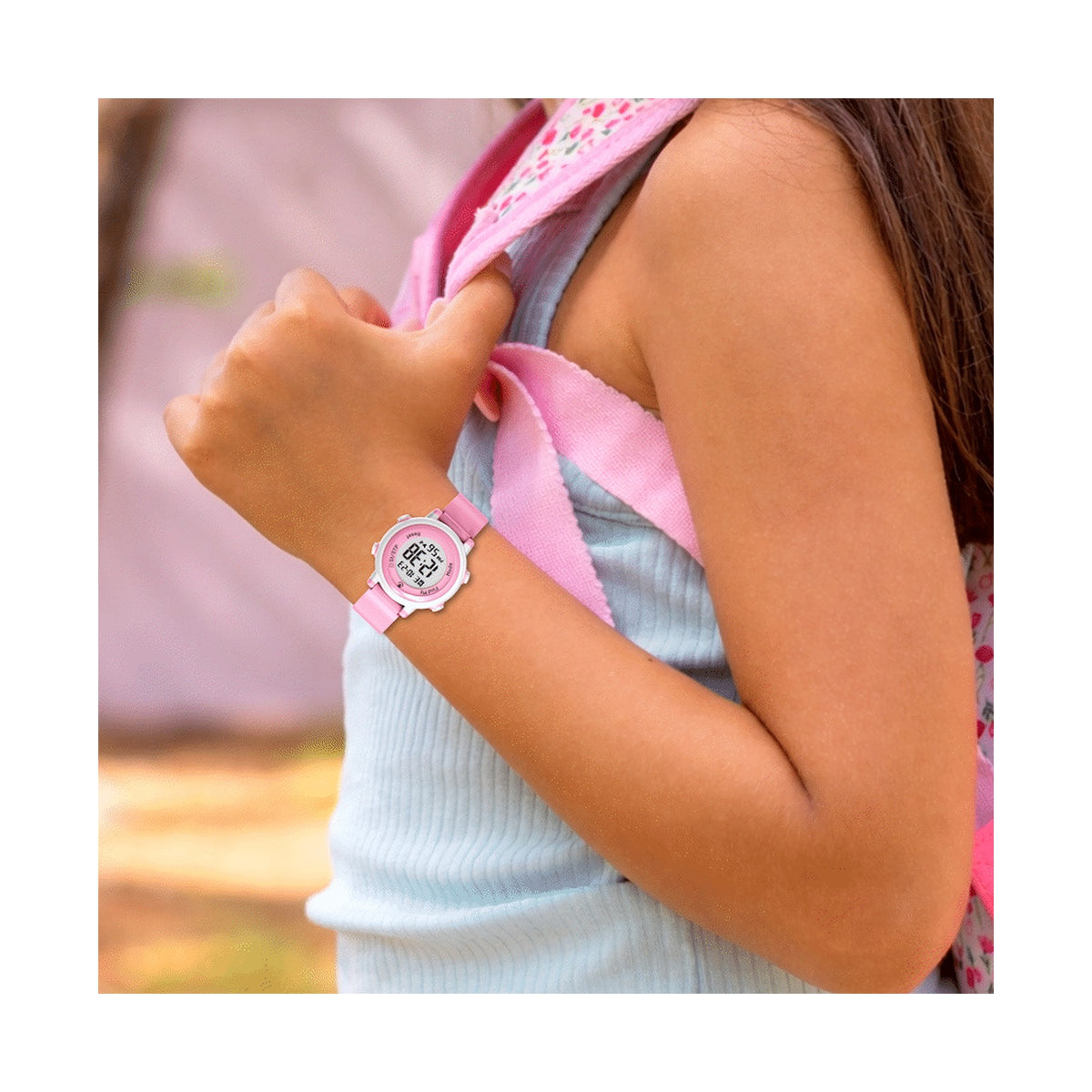 Volkano Kids Digital Watch with Apple Find My - 3ATM Waterproof (Anti-Lost) - Pink