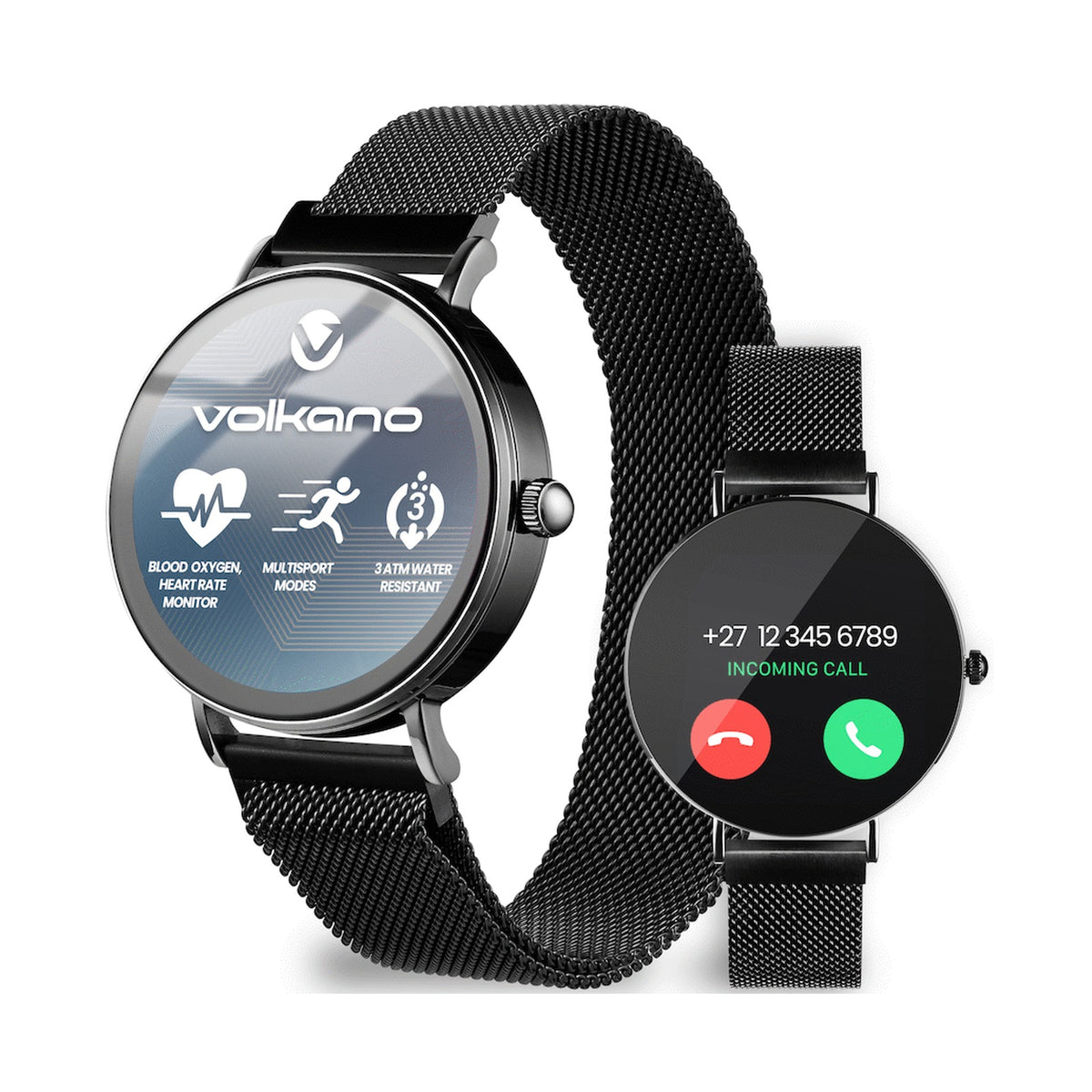 Volkano Valencia Series Ladies Smart Watch - Black