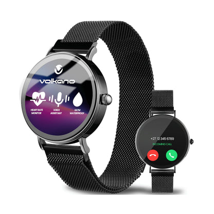 Volkano Valencia Series Ladies Smart Watch - Black
