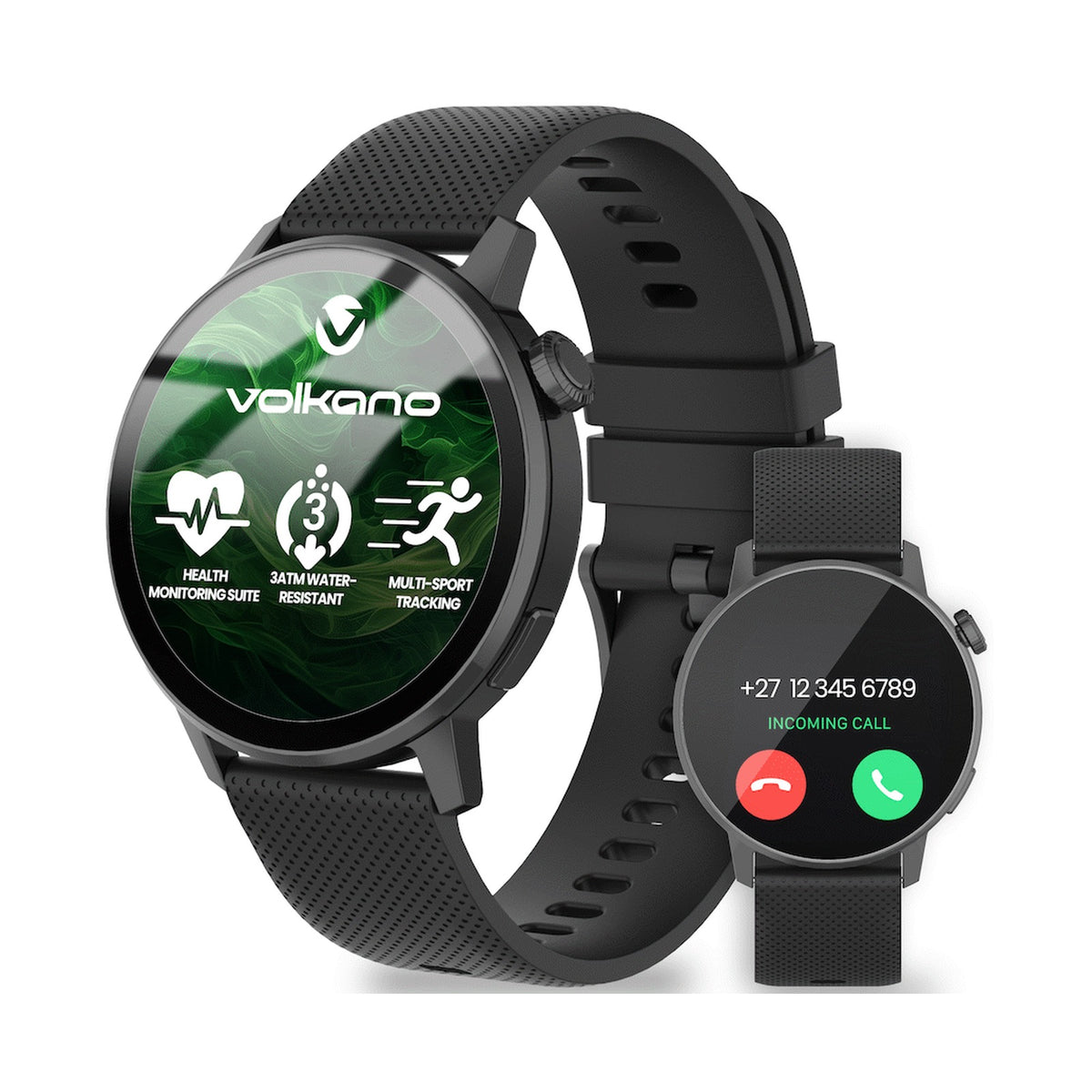 Volkano Orion Series Unisex GPS Watch - Black